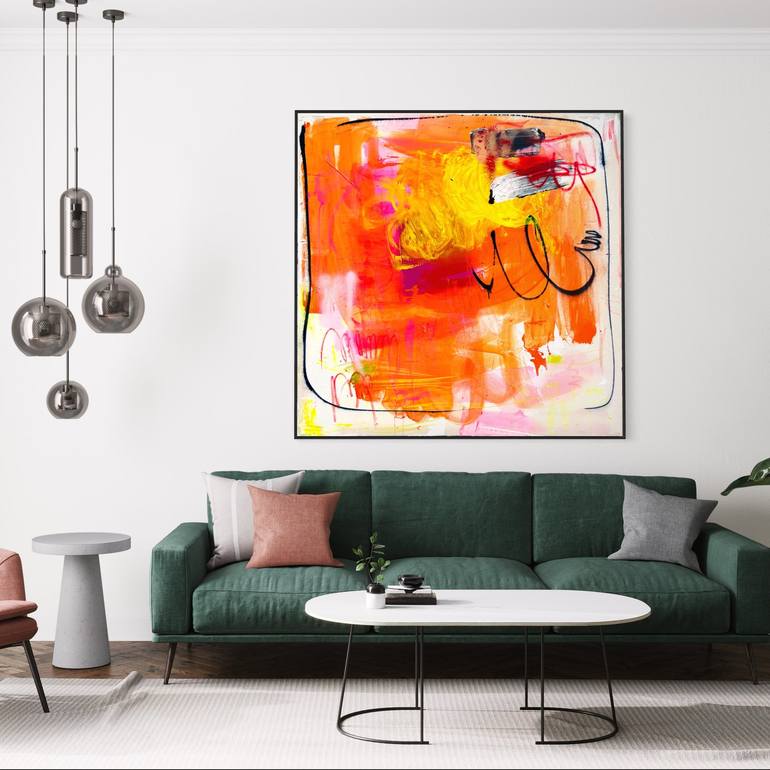 Original Abstract Expressionism Abstract Painting by Sandra Stanionyte