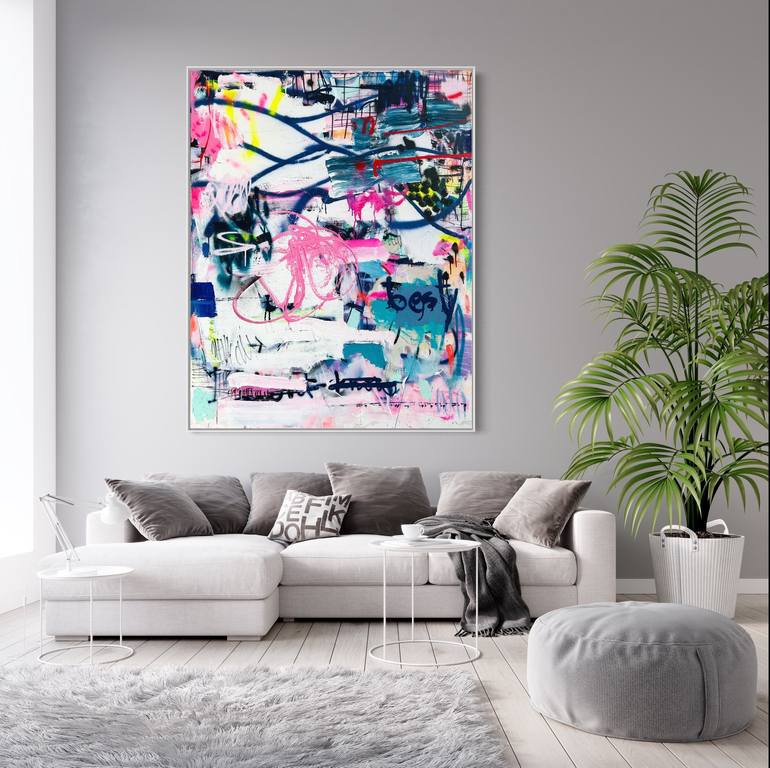 Original Abstract Expressionism Abstract Painting by Sandra Stanionyte