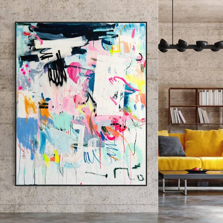 Original Abstract Expressionism Abstract Painting by Sandra Stanionyte