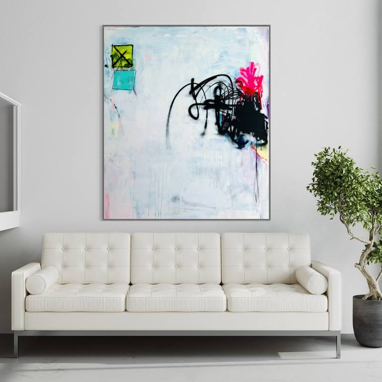 Original Abstract Expressionism Abstract Painting by Sandra Stanionyte