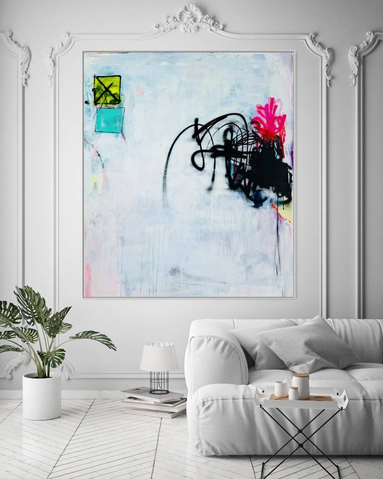 Original Abstract Expressionism Abstract Painting by Sandra Stanionyte