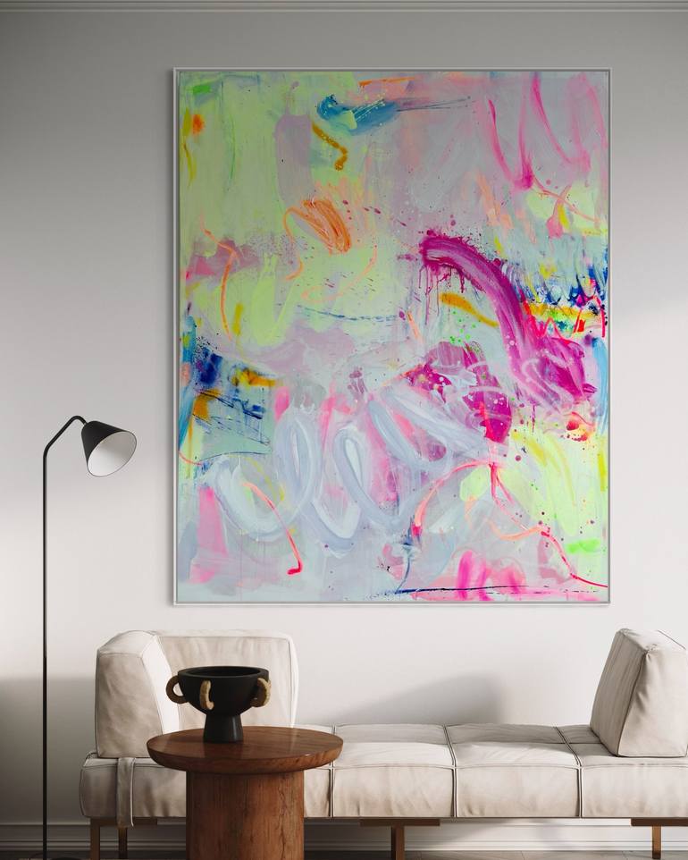 Original Abstract Expressionism Abstract Painting by Sandra Stanionyte