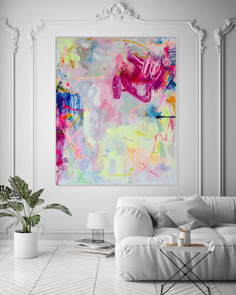 Original Abstract Expressionism Abstract Painting by Sandra Stanionyte