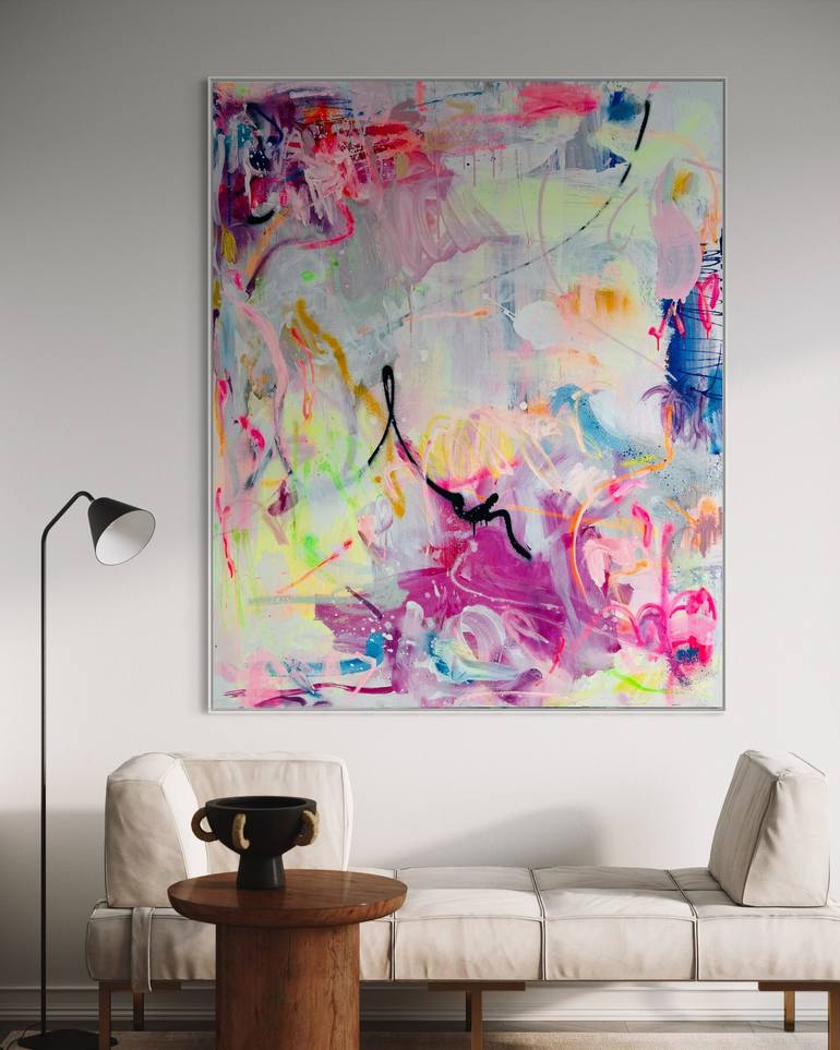 Original Abstract Expressionism Abstract Painting by Sandra Stanionyte