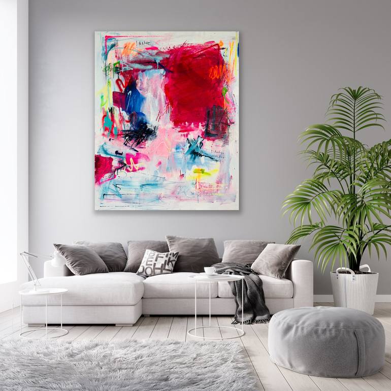 Original Abstract Expressionism Abstract Painting by Sandra Stanionyte