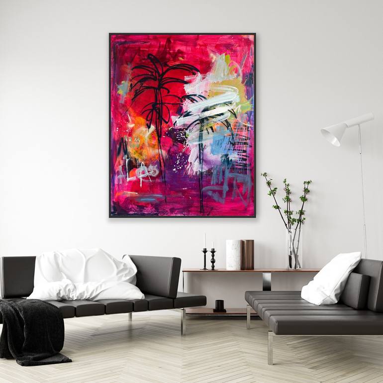 Original Abstract Expressionism Abstract Painting by Sandra Stanionyte