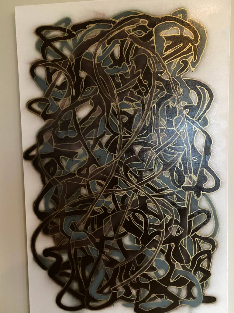 Original Abstract Expressionism Abstract Painting by Jason Spence