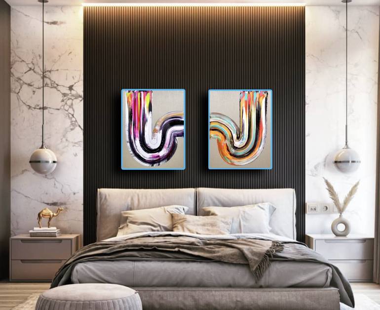 Original Abstract Painting by Jesús Núñez