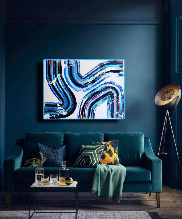 Original Fine Art Abstract Painting by Jesús Núñez