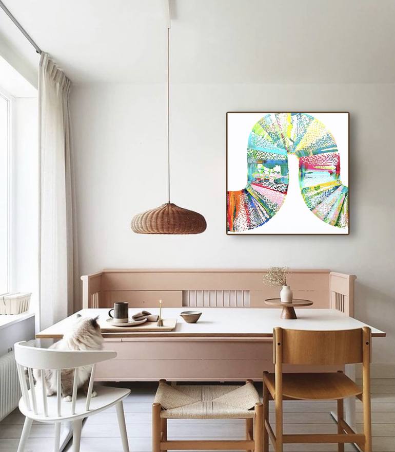 Original Fine Art Abstract Painting by Jesús Núñez