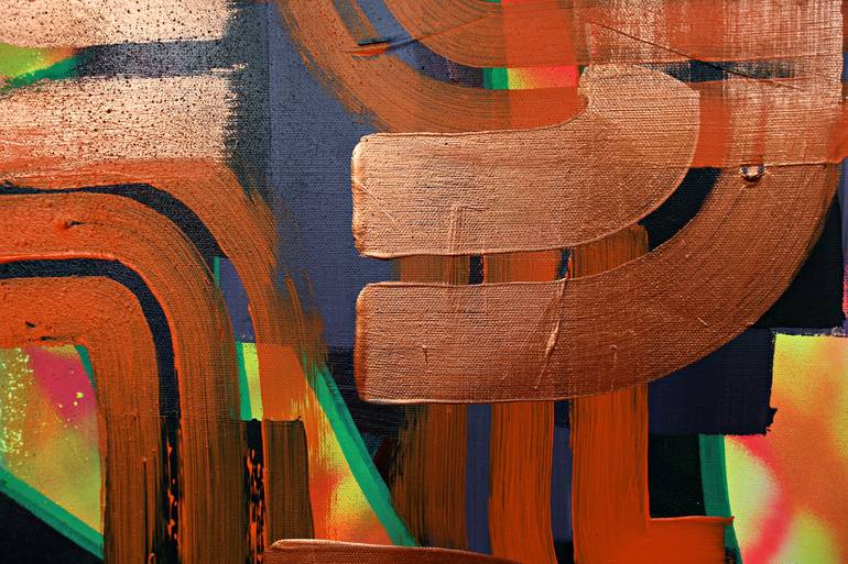 Original Fine Art Abstract Painting by Jesús Núñez