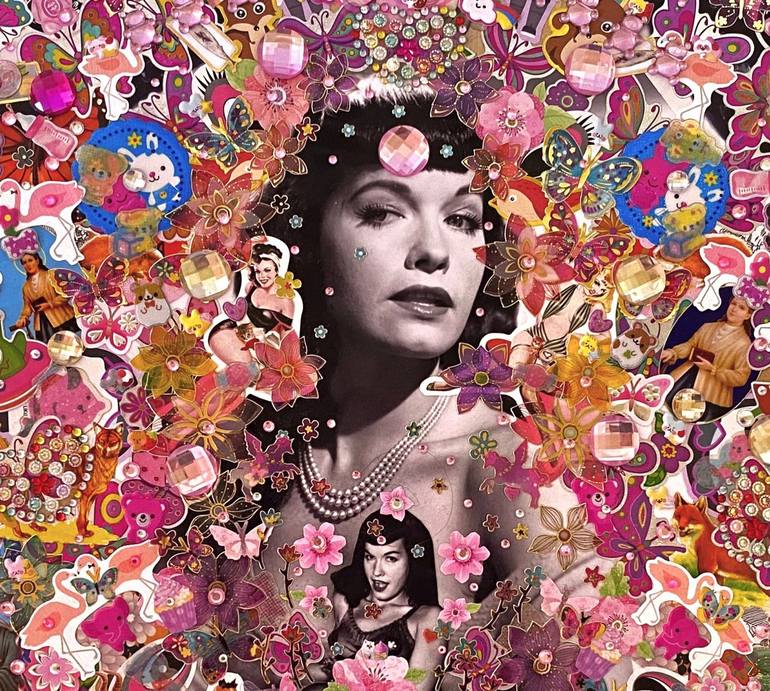 Original mixed media Pop Culture/Celebrity Collage by Gabriel Sama