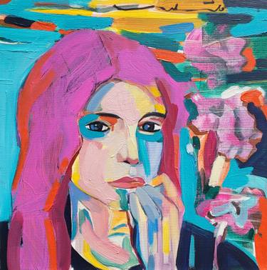 Original Abstract Expressionism Body Paintings by Golnaz Afraz