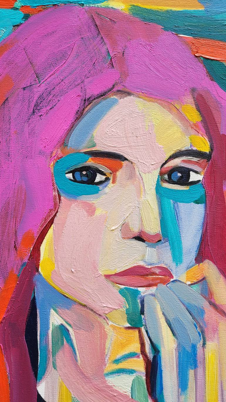 Original Abstract Expressionism Body Painting by Golnaz Afraz