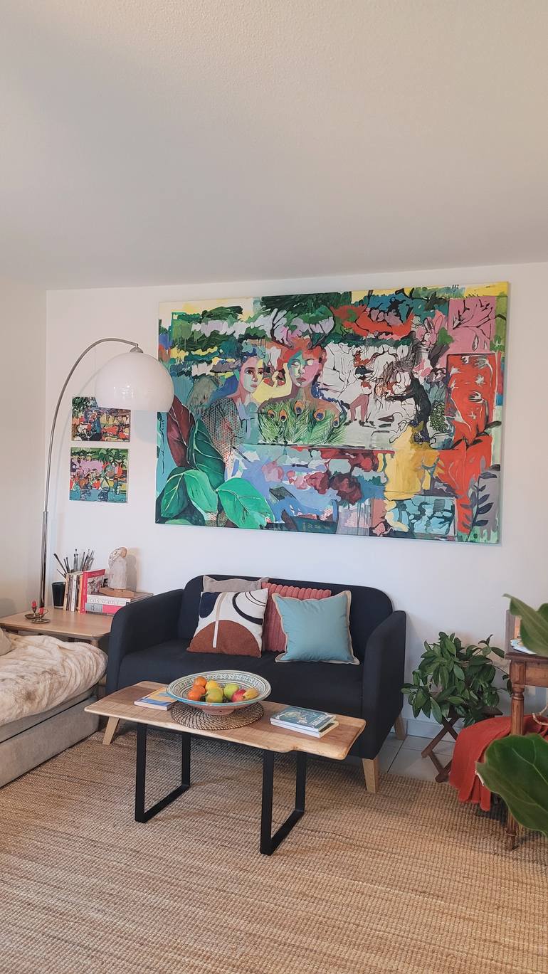 Original Fauvism Animal Painting by Golnaz Afraz