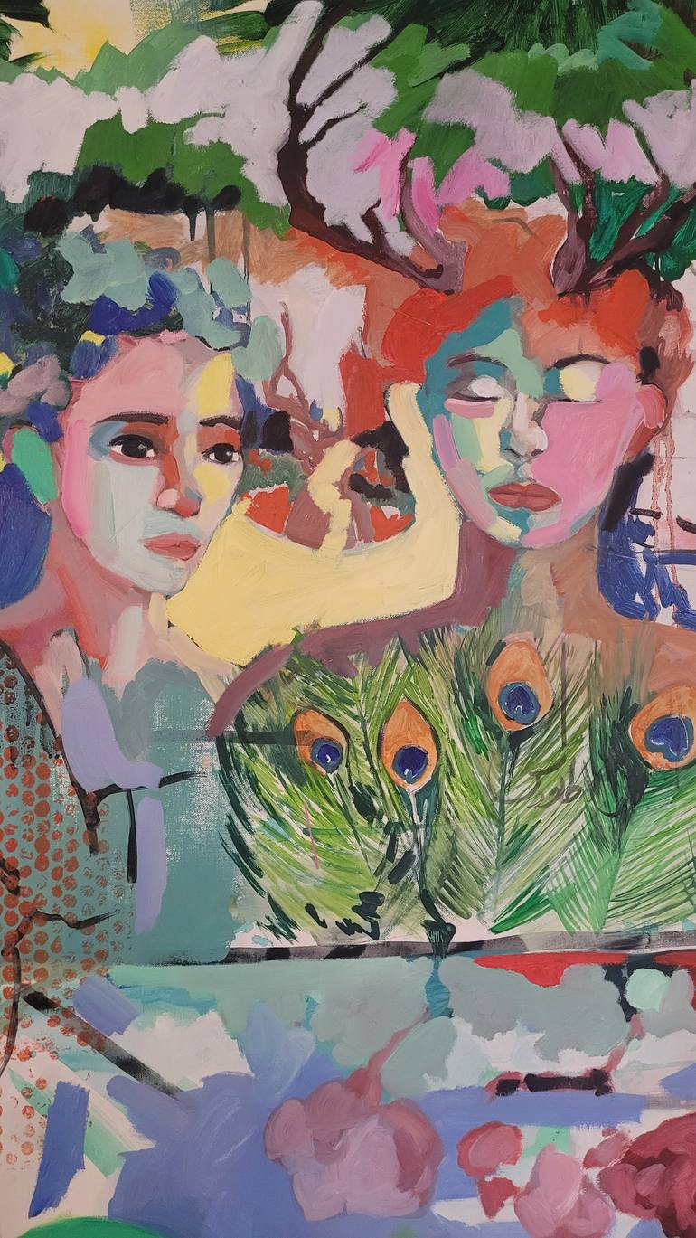 Original Fauvism Animal Painting by Golnaz Afraz