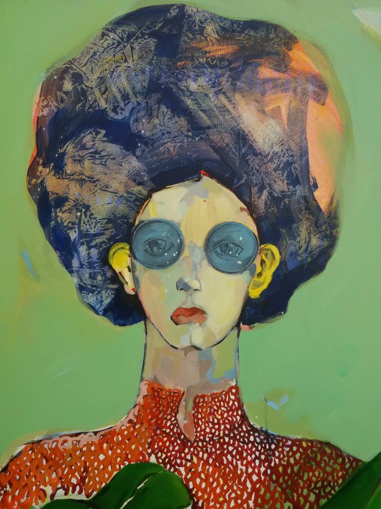 Original Figurative People Painting by Golnaz Afraz