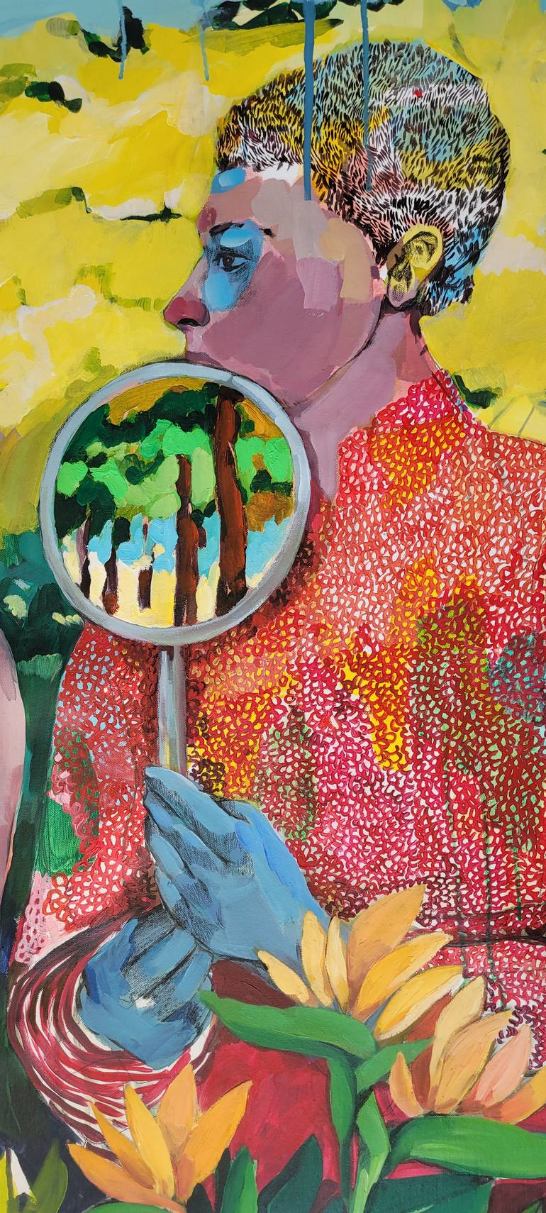 Original Figurative People Painting by Golnaz Afraz