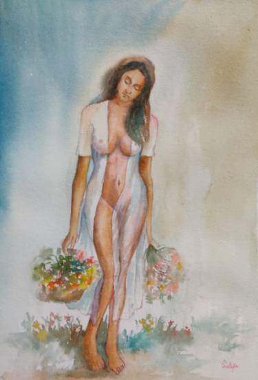 Print of Nude Drawings by SUTAPA PAUL
