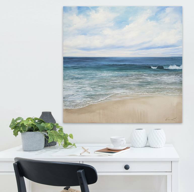 Original Fine Art Seascape Painting by Emma Thomson