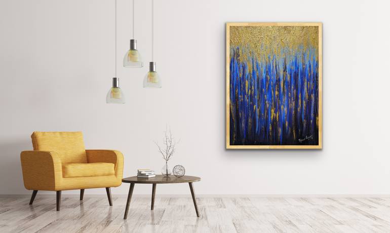 Original Art Deco Abstract Painting by Tejaswi Poojari
