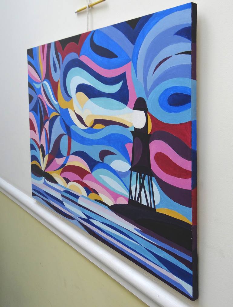 Original Abstract Expressionism Landscape Painting by Irene Valenteen