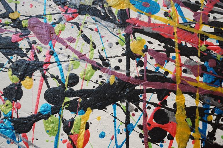 Original Abstract Expressionism Animal Painting by Saty Navalkar