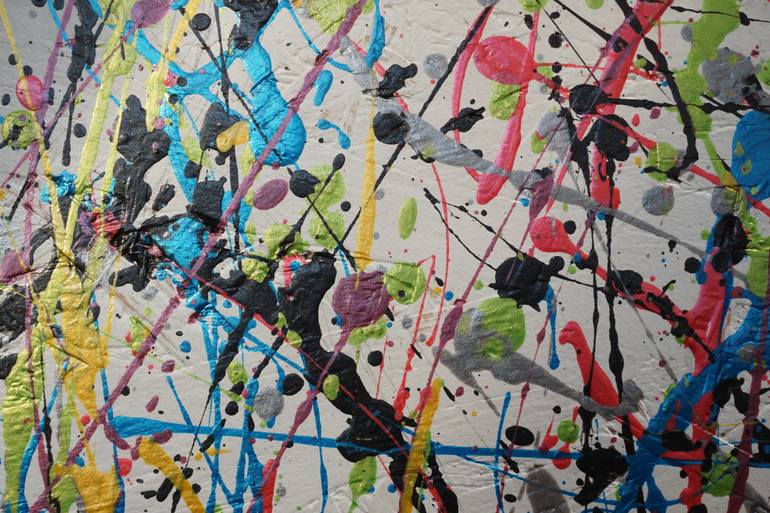 Original Abstract Expressionism Animal Painting by Saty Navalkar