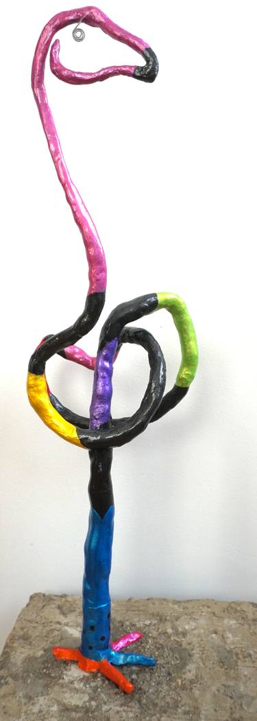 Original Abstract Expressionism Abstract Sculpture by Saty Navalkar