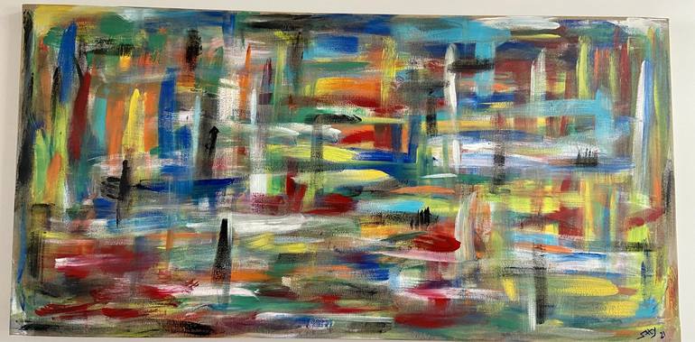 Original Abstract Painting by Saty Navalkar