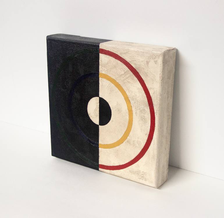 Original Bauhaus Abstract Painting by Anna Chubrick