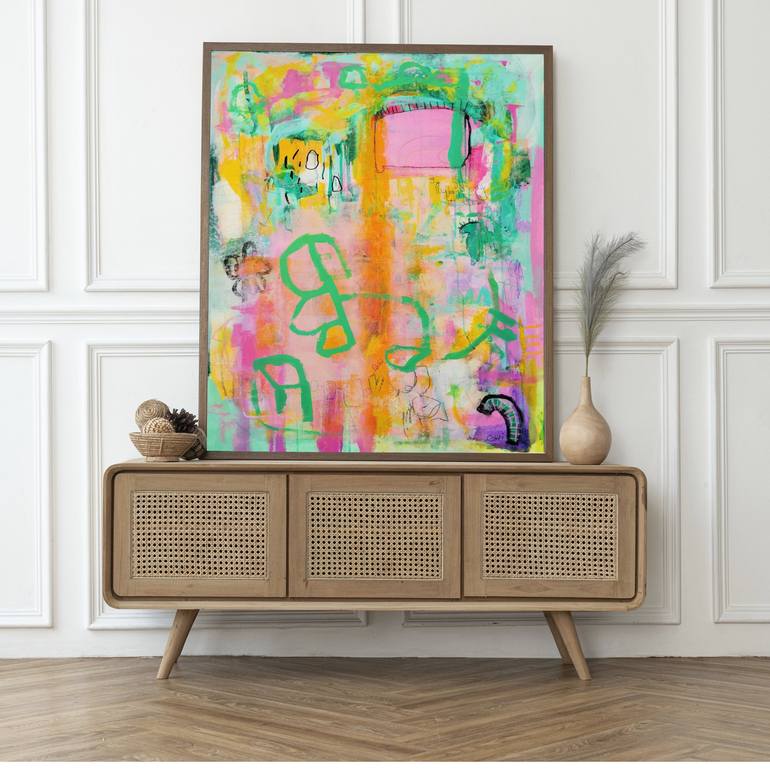 Original Modern Abstract Painting by Evelyn La Starza