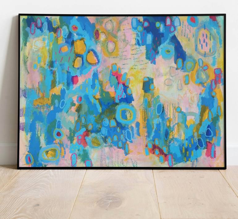 Original Abstract Painting by Evelyn La Starza