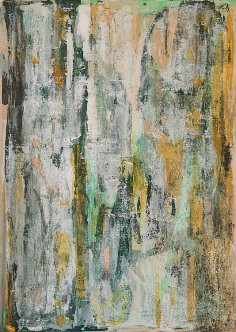 Original Abstract Expressionism Abstract Painting by Evelyn La Starza