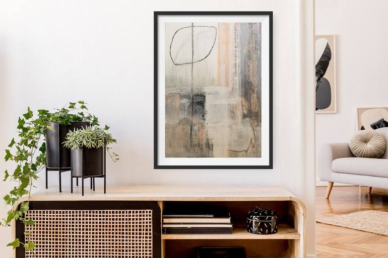 Original Abstract Expressionism Abstract Painting by Evelyn La Starza