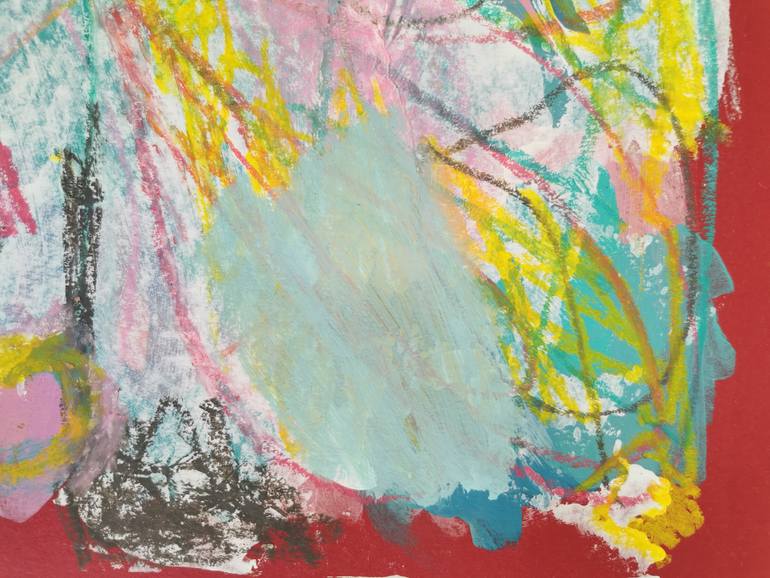 Original Abstract Expressionism Abstract Painting by Evelyn La Starza