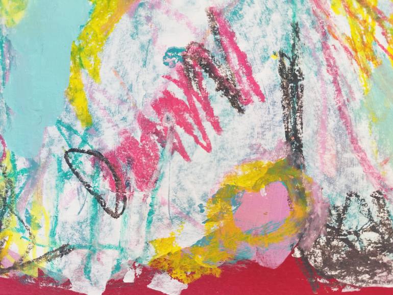 Original Abstract Expressionism Abstract Painting by Evelyn La Starza