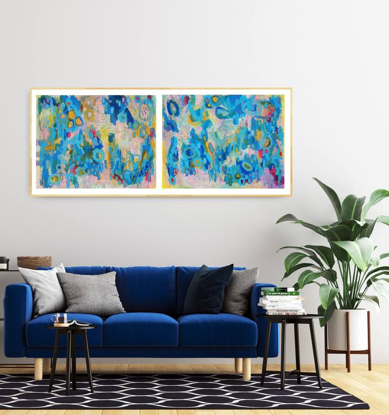 Original Abstract Painting by Evelyn La Starza