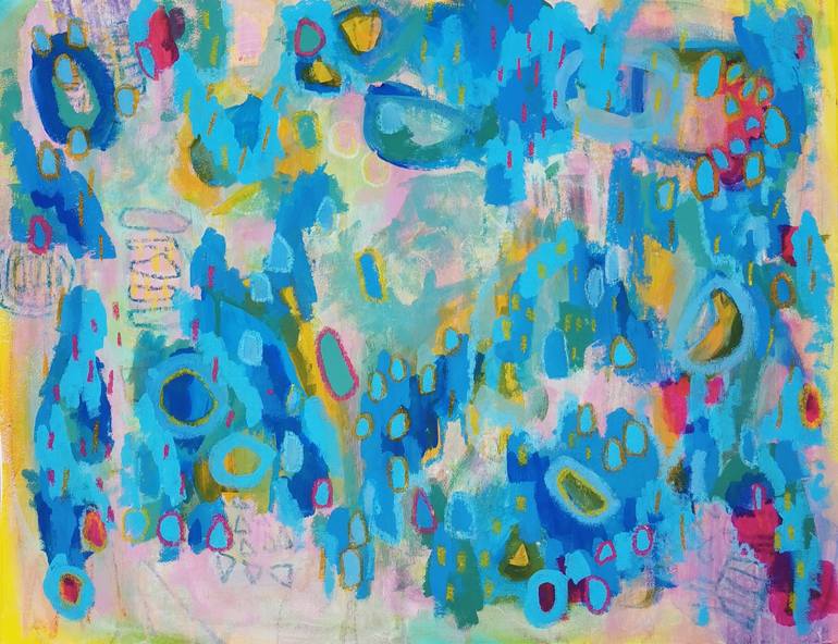 Original Abstract Painting by Evelyn La Starza