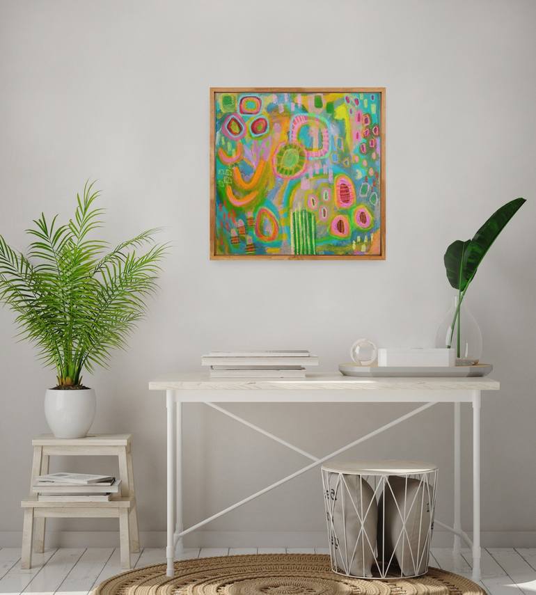 Original Abstract Painting by Evelyn La Starza