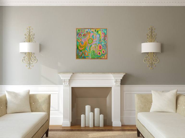 Original Abstract Painting by Evelyn La Starza