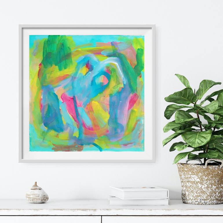 Original Abstract Painting by Evelyn La Starza