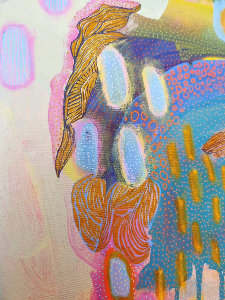 Original Abstract Expressionism Abstract Painting by Evelyn La Starza