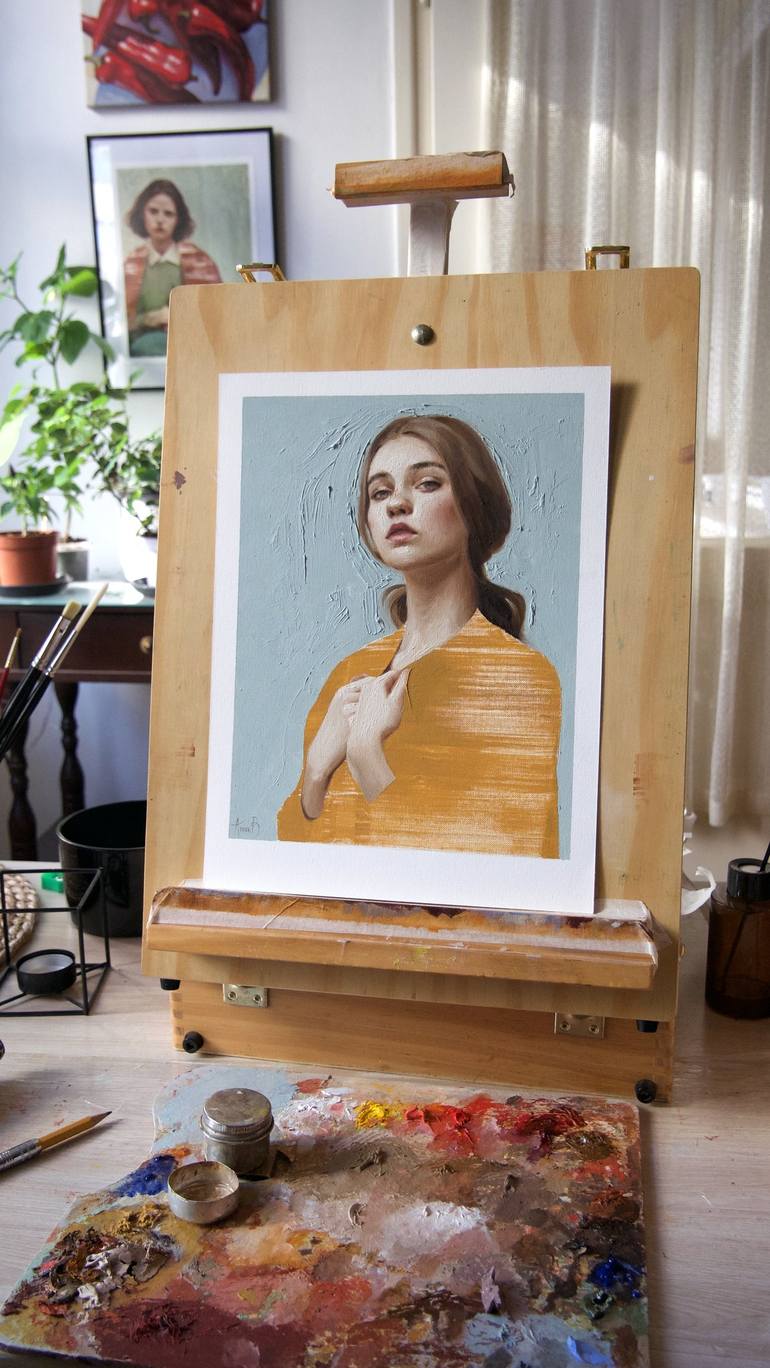 Original Portrait Painting by Anna Bernadskaya