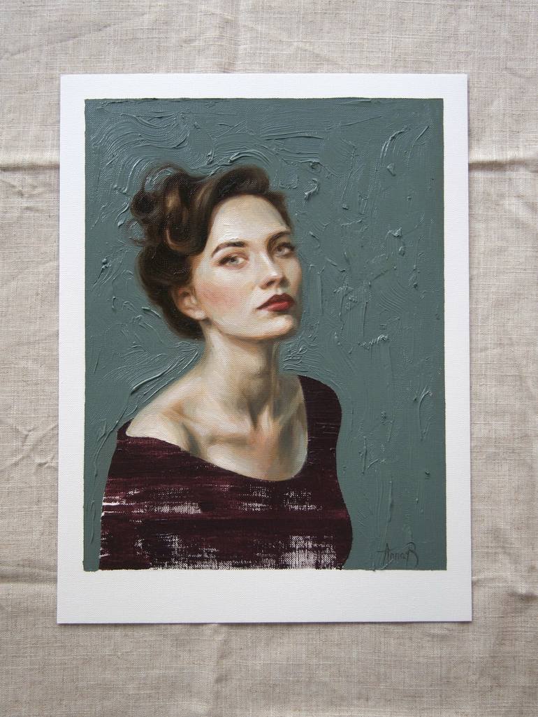 Original Contemporary Portrait Painting by Anna Bernadskaya