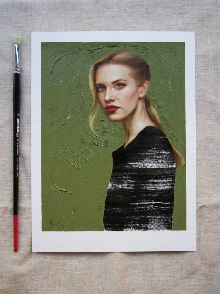 Original Portrait Painting by Anna Bernadskaya