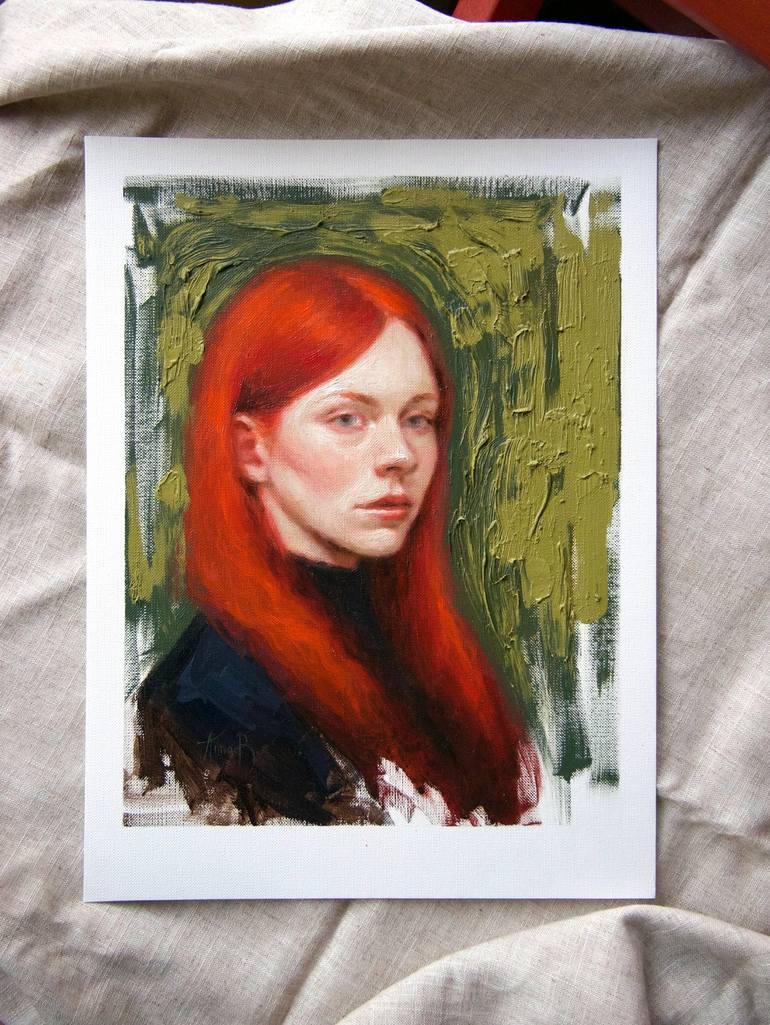 Original Contemporary Portrait Painting by Anna Bernadskaya