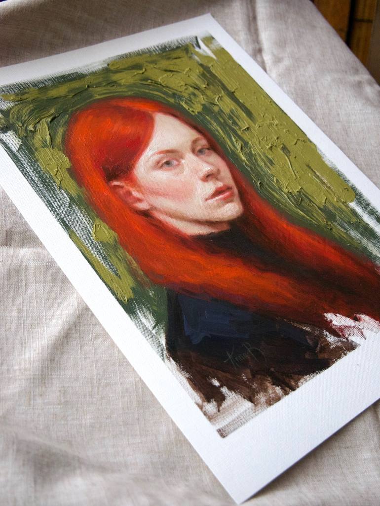 Original Portrait Painting by Anna Bernadskaya