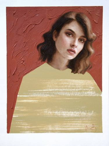 Original Portrait Painting by Anna Bernadskaya