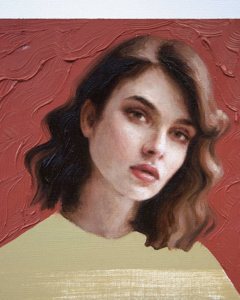 Original Contemporary Portrait Painting by Anna Bernadskaya